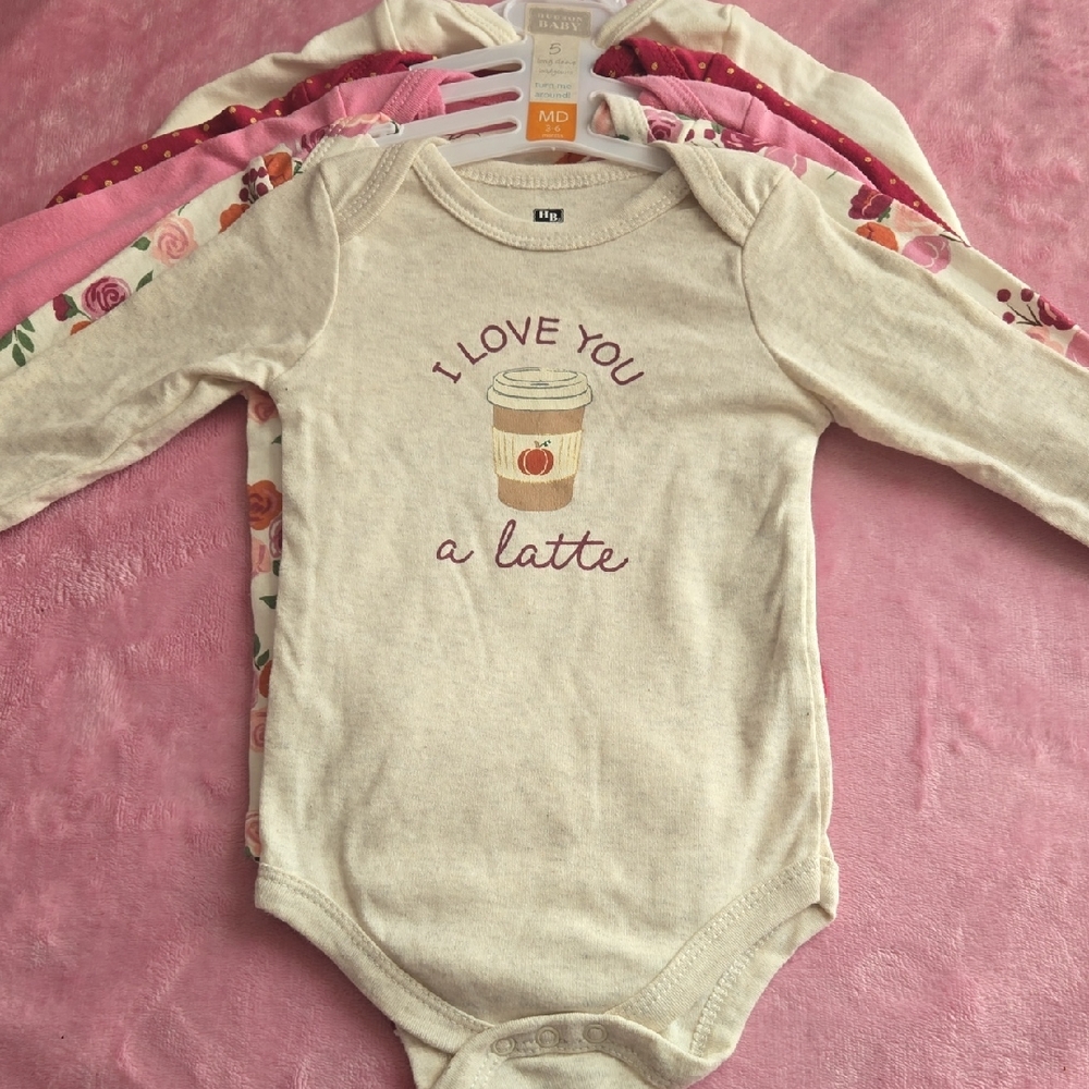 Hudson Baby Autumn Themed Long Sleeve Cotton Bodysuit Set